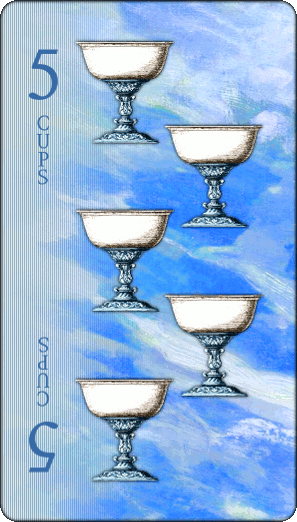 Five of Cups card