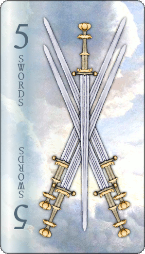 Five of Swords card