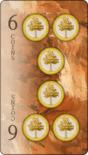 Six of Coins card